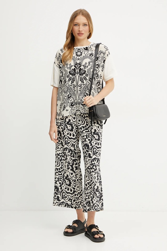 Svilene hlače Weekend Max Mara 2515131082600 crna SS25