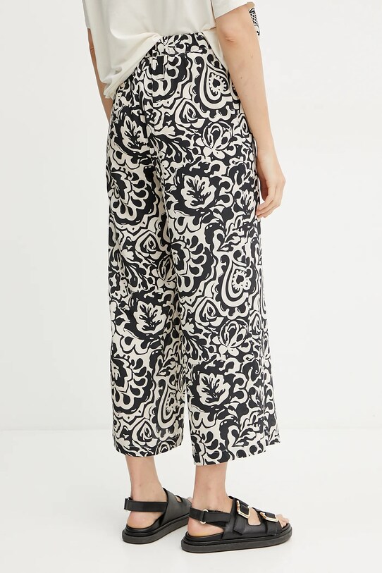 Odzież Weekend Max Mara spodnie jedwabne 2515131082600 czarny