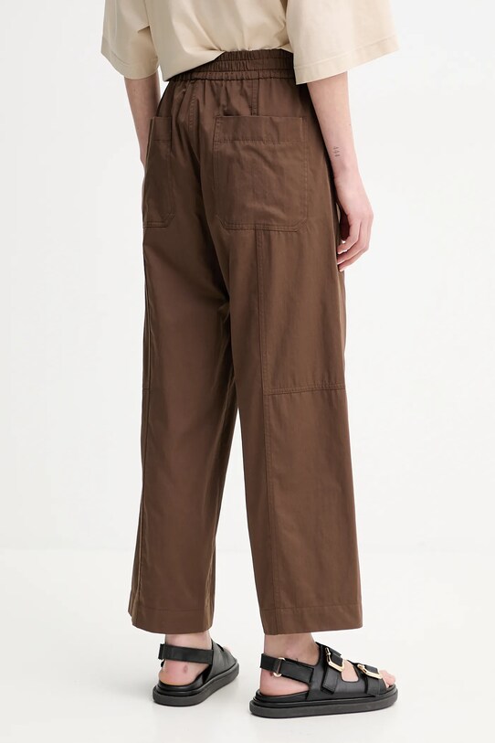 Odzież Weekend Max Mara spodnie bawełniane 2515131092600 brązowy