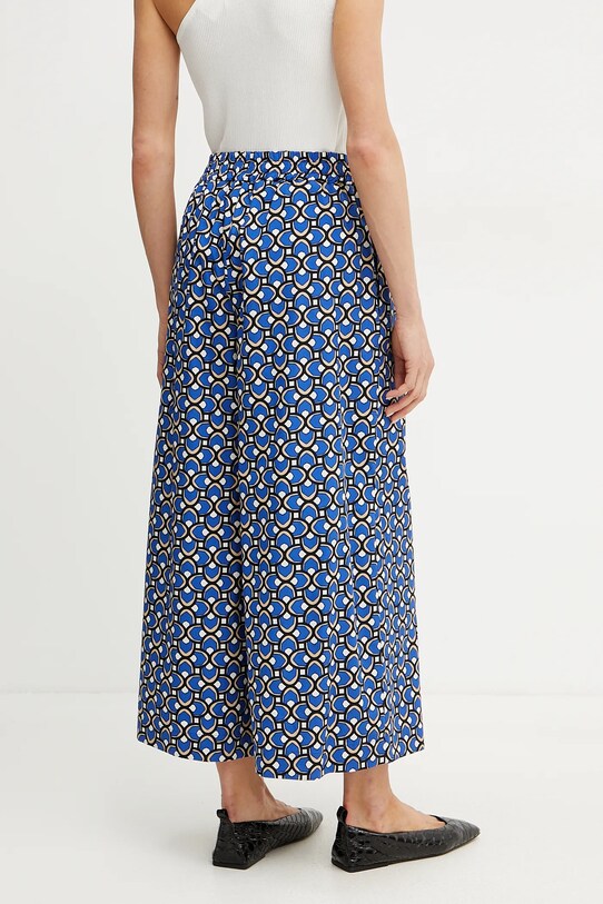 Odzież Weekend Max Mara spodnie bawełniane 2515131102600 niebieski