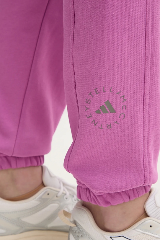 adidas by Stella McCartney pantaloni della tuta di cotone violetto JD2709