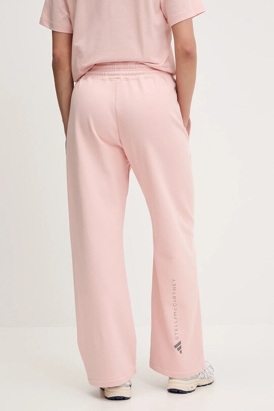 Îmbrăcăminte adidas by Stella McCartney pantaloni de trening din bumbac JJ0103 roz