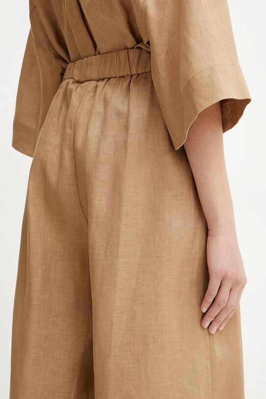 MM spodnie lniane brązowy 2516131018600