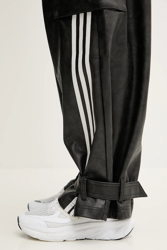 adidas Originals pantaloni FAUX LTHR JX9226 negru