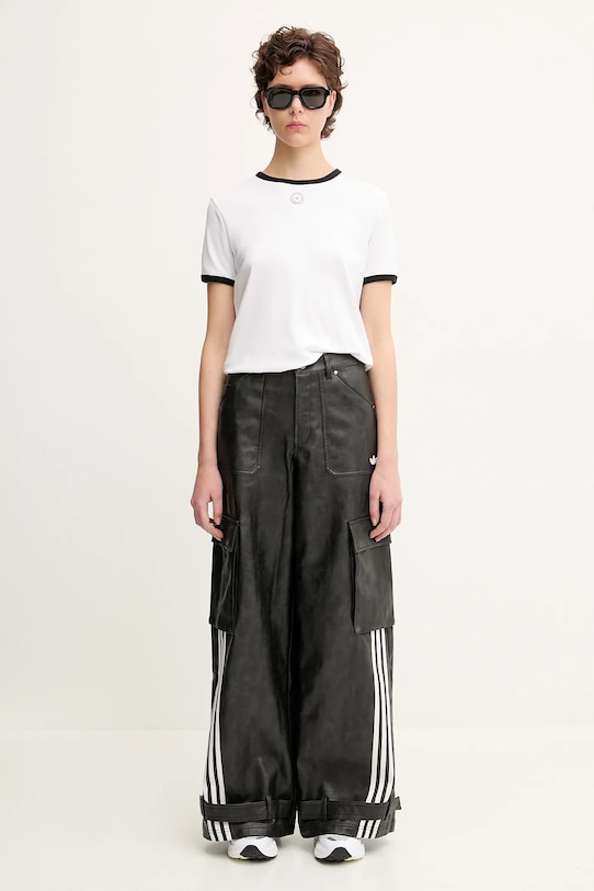 adidas Originals pantaloni FAUX LTHR JX9226