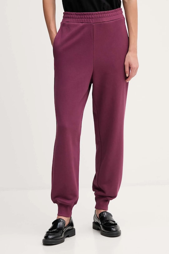 Bavlnené tepláky United Colors of Benetton fialová 3UNIDF01A