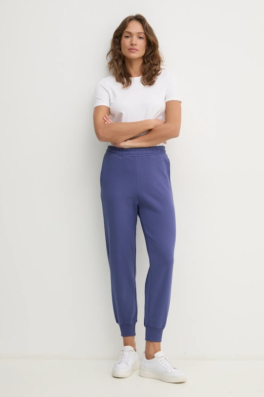 United Colors of Benetton spodnie dresowe bawełniane 3UNIDF01A granatowy AW25