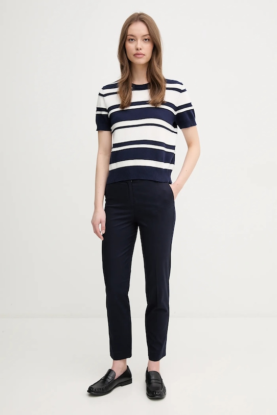 United Colors of Benetton pantaloni 40FADF08U bleumarin SS25