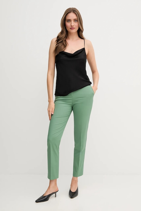 Kalhoty United Colors of Benetton 40FADF08U zelená SS25