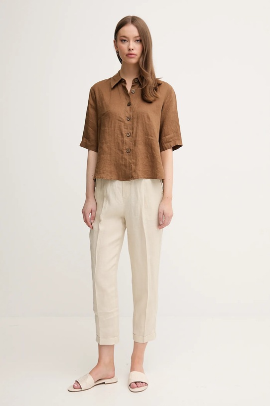 United Colors of Benetton pantaloni din in 4AGH558X5 bej SS25