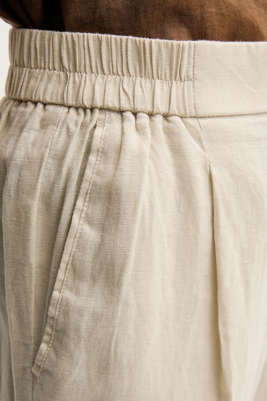 United Colors of Benetton pantaloni din in bej 4AGH558X5