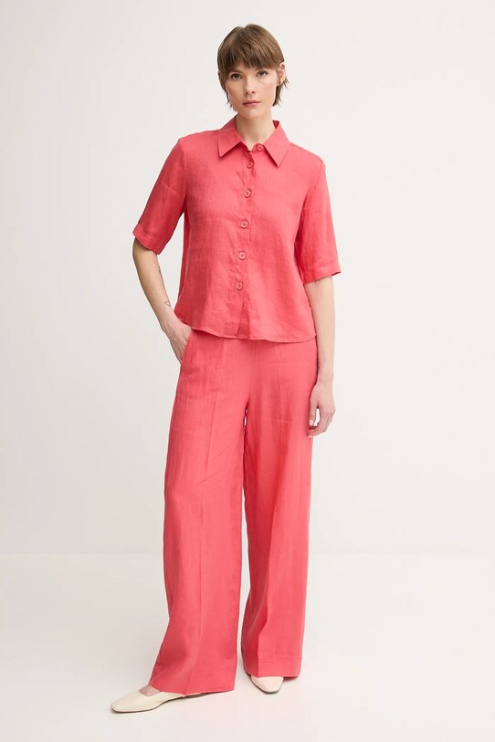 United Colors of Benetton pantaloni din in 4AGHDF08K rosu SS25