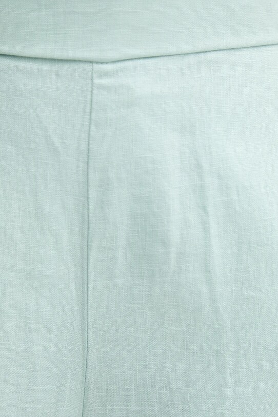United Colors of Benetton pantaloni din in turcoaz 4AGHDF08K