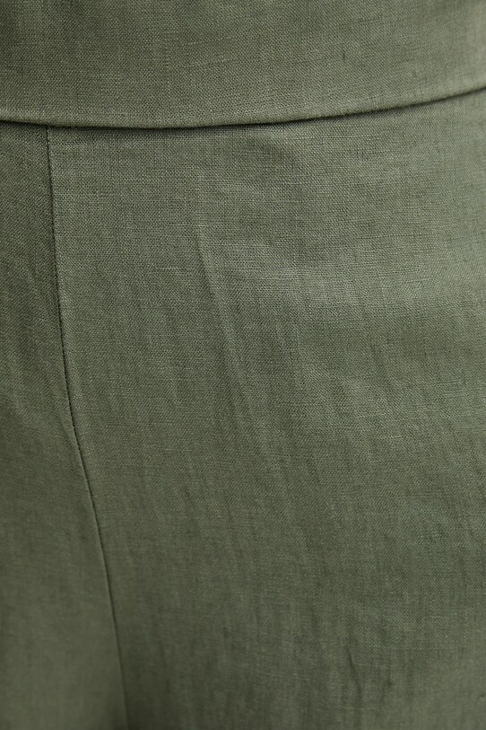 Lanene hlače United Colors of Benetton zelena 4AGHDF08K