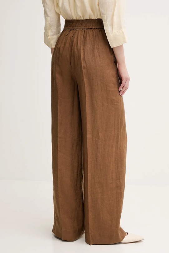 Одежда Льняные брюки United Colors of Benetton 4AGHDF08K коричневый