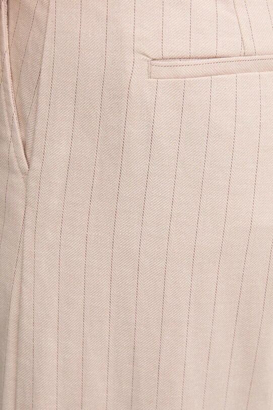 United Colors of Benetton pantaloni din amestec de in bej 49KBDF091