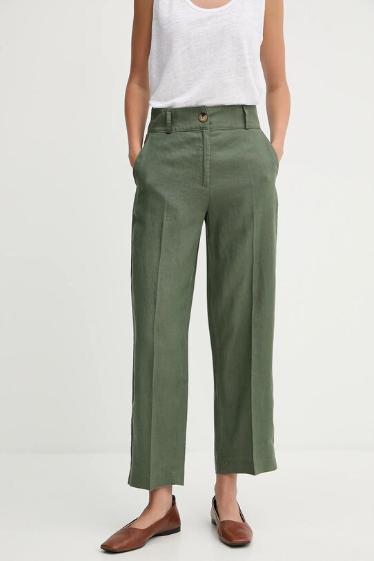 United Colors of Benetton pantaloni din in verde 4AGHDF06R