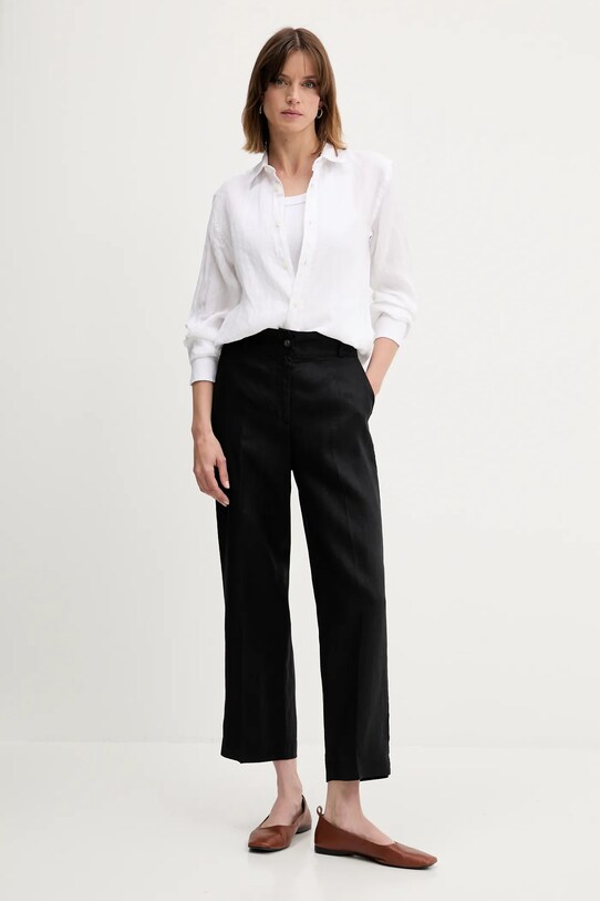 United Colors of Benetton lennadrág 4AGHDF06R fekete SS25