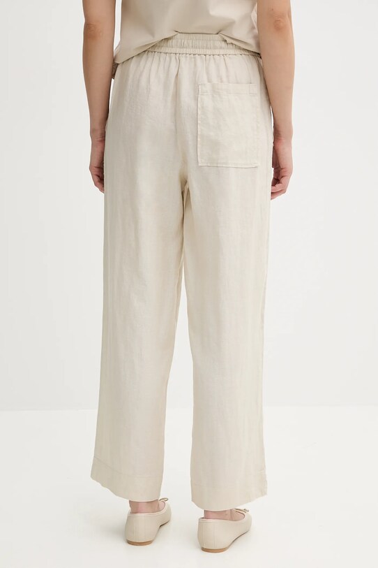 Îmbrăcăminte United Colors of Benetton pantaloni din in 4AGHDF08J bej