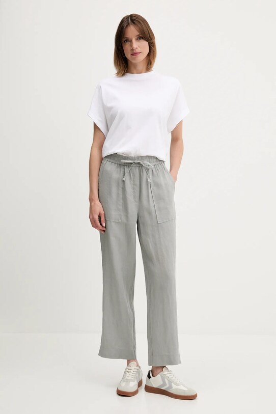 United Colors of Benetton pantaloni din in 4AGHDF08J gri SS25