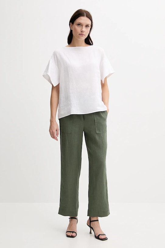 United Colors of Benetton pantaloni din in 4AGHDF08J verde SS25