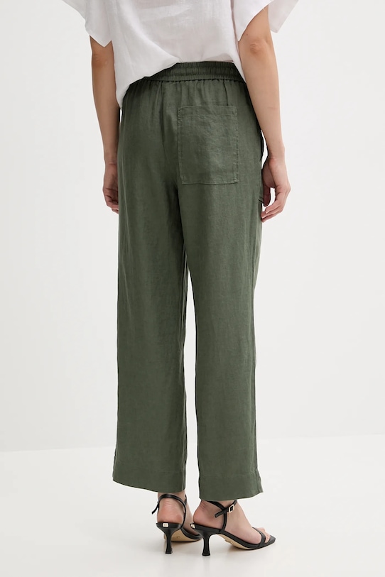 Îmbrăcăminte United Colors of Benetton pantaloni din in 4AGHDF08J verde