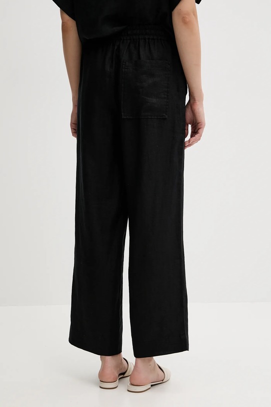 Одяг Льняні штани United Colors of Benetton 4AGHDF08J чорний