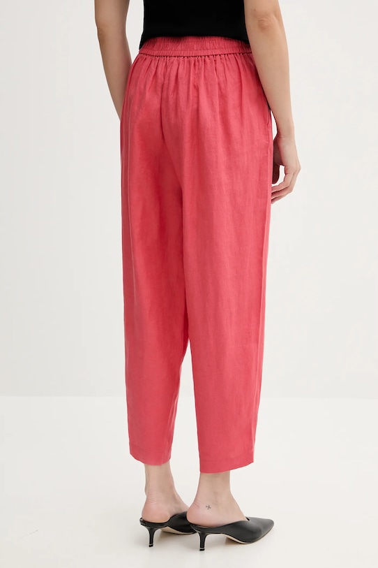 Îmbrăcăminte United Colors of Benetton pantaloni din in 4AGHDF08L roz