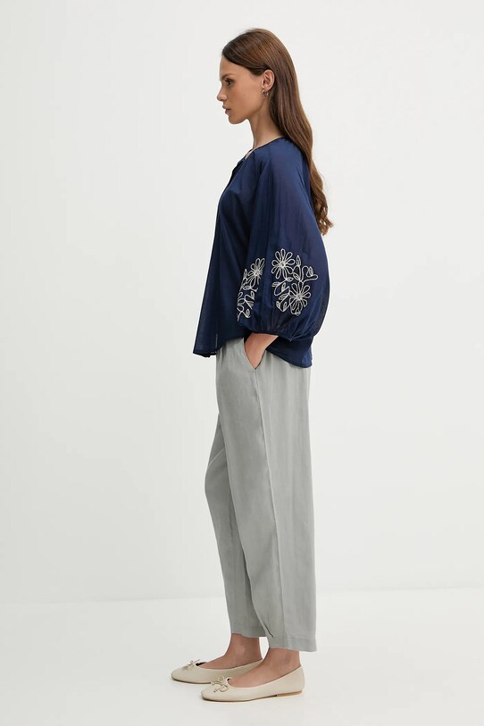 United Colors of Benetton pantaloni din in 4AGHDF08L gri SS25
