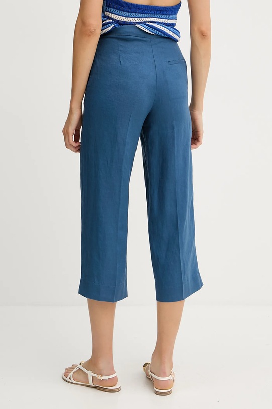 Ρούχα Λινό παντελόνι United Colors of Benetton 4AGHDF08M μπλε