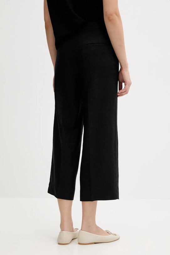 Одяг Льняні штани United Colors of Benetton 4AGHDF08M чорний
