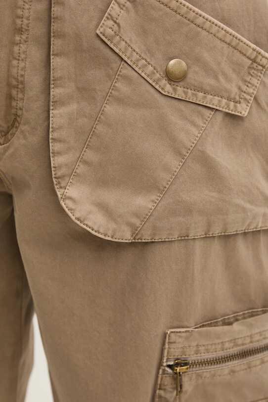 Desigual pantaloni in cotone LOIRA beige 25SWPW26