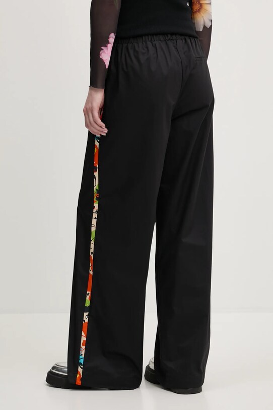 Ρούχα Βαμβακερό παντελόνι Desigual PAISLEY LACROIX 25SWPW19 μαύρο