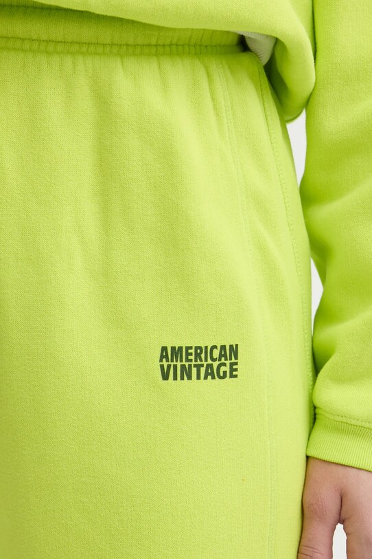 American Vintage pantaloni de trening verde IZU05AE25