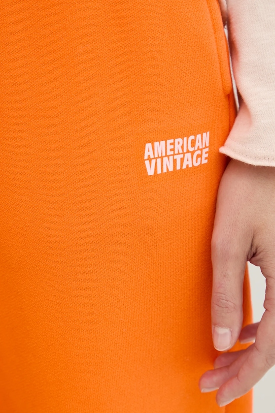 Spodnji del trenirke American Vintage oranžna IZU05BE25
