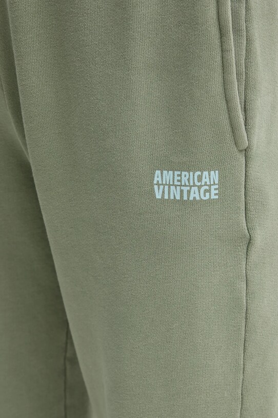 Spodnji del trenirke American Vintage zelena IZU05BE25