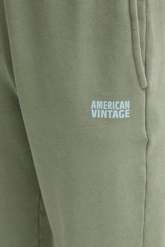 Παντελόνι φόρμας American Vintage πράσινο IZU05BE25