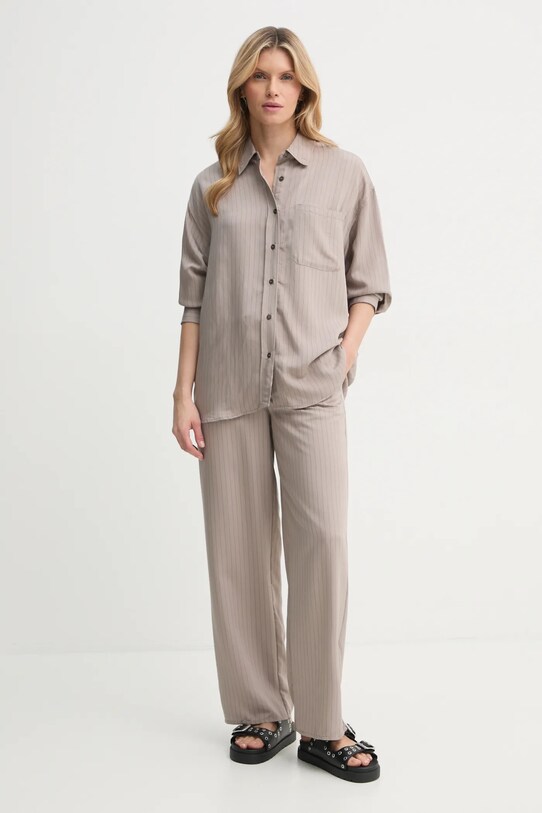 Брюки American Vintage OKY10AE25 бежевый SS25