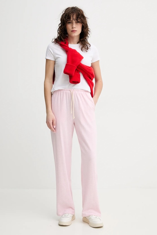 Tepláky American Vintage YPA05AE25 růžová SS25