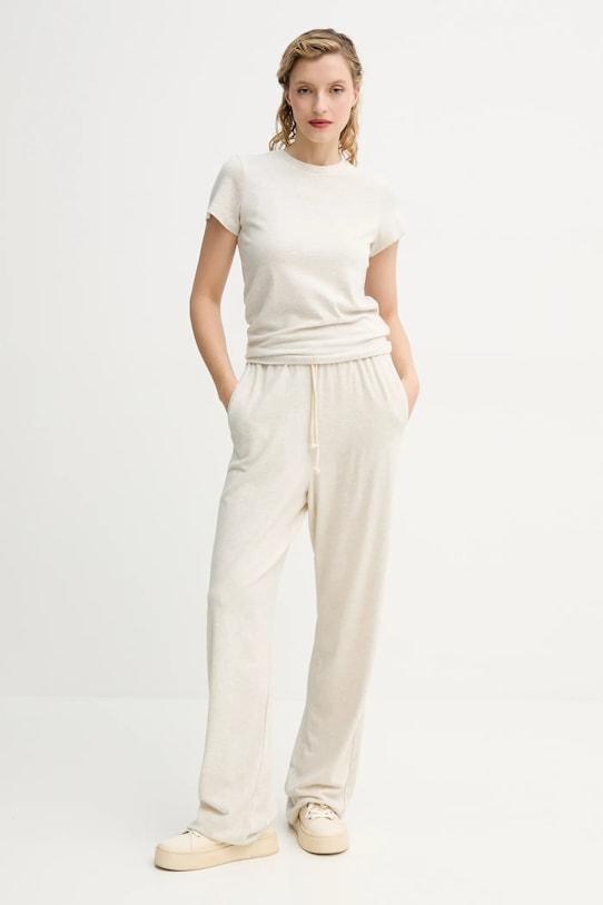 American Vintage spodnie dresowe YPA05AE25 szary SS25