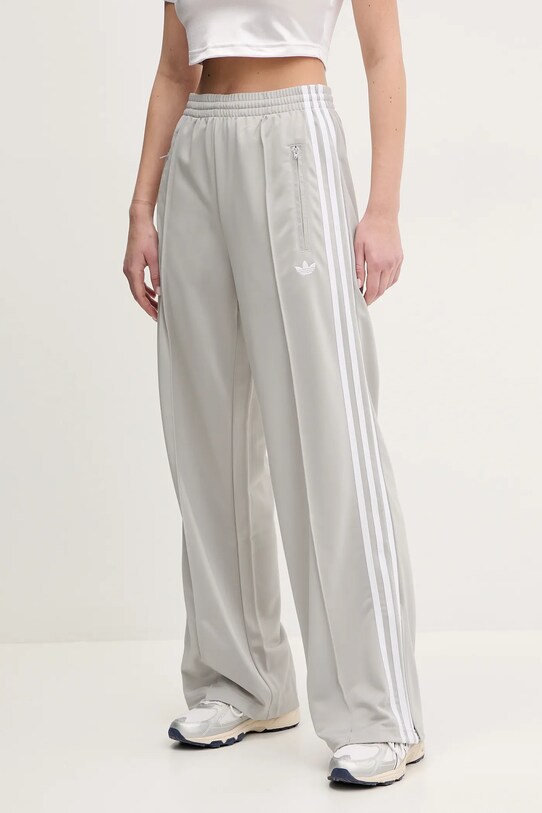 adidas Originals pantaloni de trening Firebird tricotaj gri JC8249