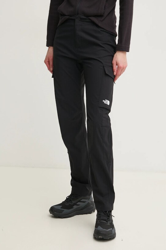 The North Face pantaloni de exterior Exploration panza negru NF0A8BGHJK31