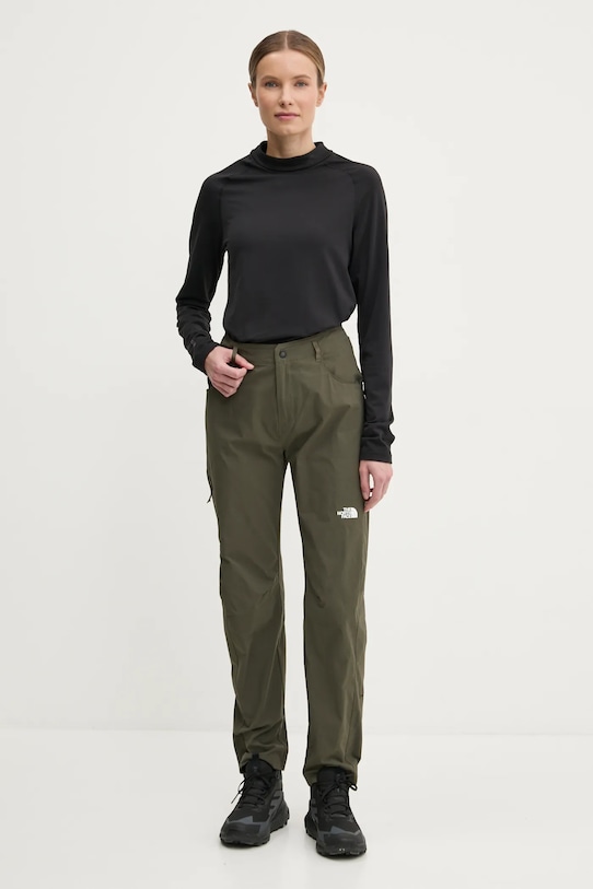 The North Face spodnie outdoorowe Exploration NF0A8BR721L1 zielony SS25