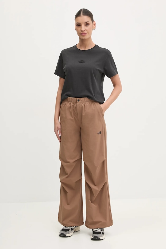 The North Face pantaloni Woven NF0A89H16IH1 maro SS25