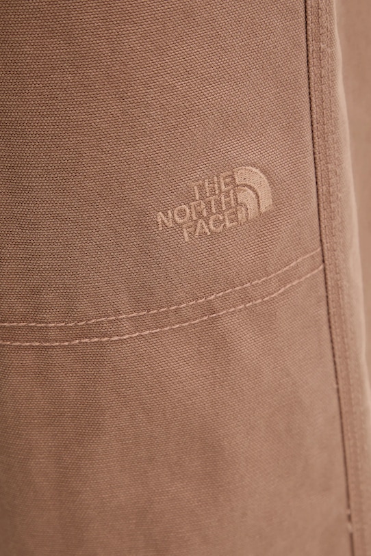 Bavlněné kalhoty The North Face Cedar Canvas Work hnědá NF0A8B9D6IH1