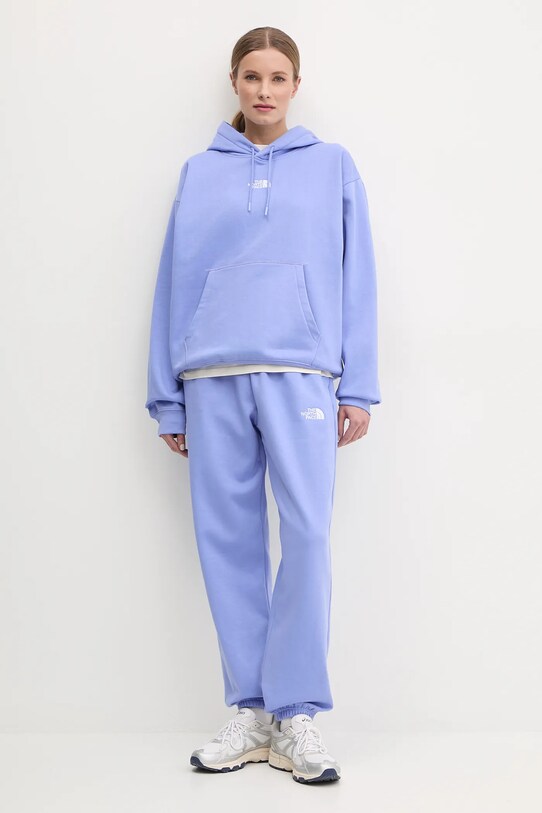 Спортен панталон The North Face Essential Relaxed NF0A8C1G0YI1 виолетов SS25