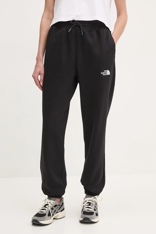 Tepláky The North Face Essential Relaxed pletenina černá NF0A8C1GJK31