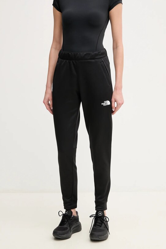 The North Face pantaloni de trening Reaxion tricotaj negru NF0A8CNSJK31