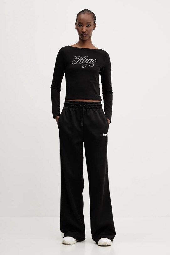 Hugo Blue pantaloni de trening 50537080 negru SS25