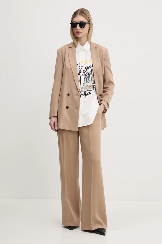 HUGO pantaloni 50540807 beige SS25